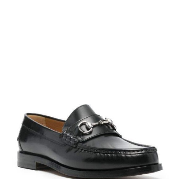 New Gucci Horsebit Leather Loafers (Men) in Box main image 6